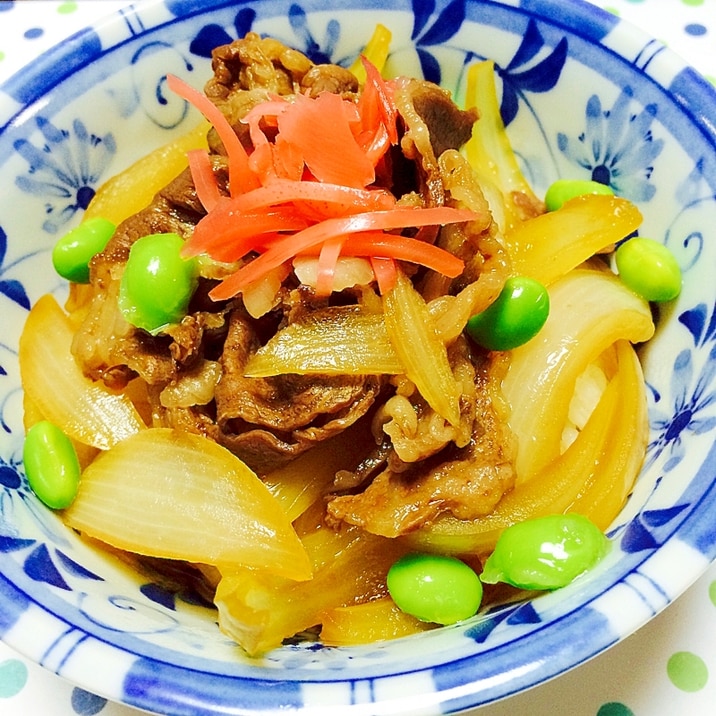 超簡単！すき焼きのたれを使った牛丼なのよ〜